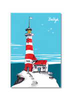 Retro Lighthouse Postcard