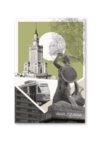 POCZTÓWKA WARSZAWSKI KOLAŻ