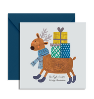 Card Reindeer Dots