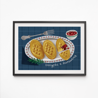 Poster Oscypki with Cranberries 50x70