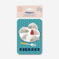 Pierogi Plate Magnet