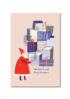 Postcard Santa Claus and Gifts
