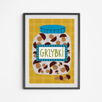 Mushroom Preserves Poster 30x40