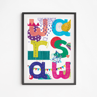 Poster Caption Warsaw 21x30