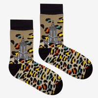 Socks Warsaw Palace of Culture Leopard