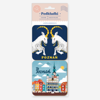 Set of Coasters Poznań City Hall + Goats