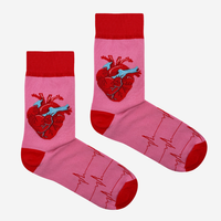 Socks Heart Cardio Pink