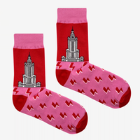 Socks Warsaw Palace of Culture Pink Thunderbolt