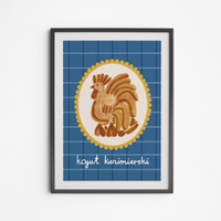 Kazimierski Rooster Poster 21x30