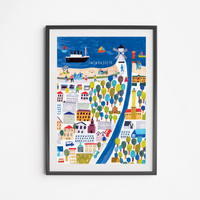 PLAKAT MAPA ŚWINOUJŚCIE