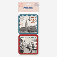 Set of Coasters Warsaw Royal Castle Collages