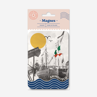 Swinoujscie Boat Collage Magnet
