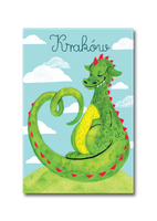 Postcard Krakow Dragon Love