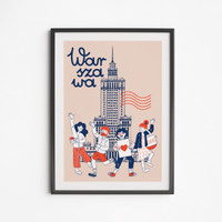 Poster Palace of Culture People 30x40