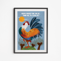 Poster Rooster 30x40