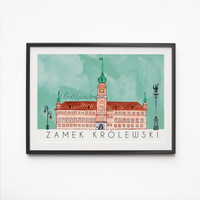 Poster Warsaw Royal Castle 21x30