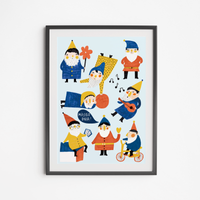 Poster Wroclaw Dwarfs 21x30