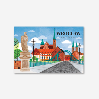 Pocztówka Wrocław Most Tumski