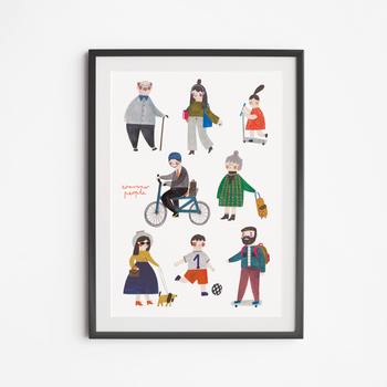 Warsaw People Poster 21x30