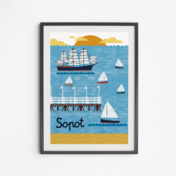 Plakat Sopot Molo 21x30