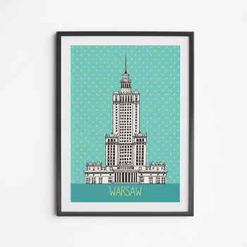 Plakat Pałac Kultury Turkus 21x30