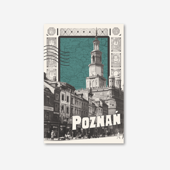 Pocztówka Poznań Ratusz Kolaż