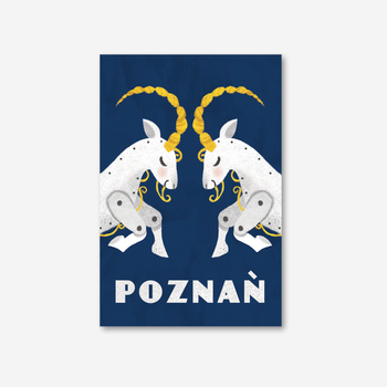 Pocztówka Poznań Koziołki Zegar