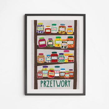 Plakat Przetwory Spiżarnia 21x30