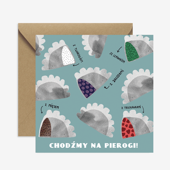 Kartka Chodźmy Na Pierogi