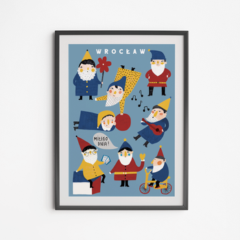 Plakat Wrocław Krasnale 21x30