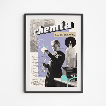 Plakat Skłodowska Kolaż 21x30