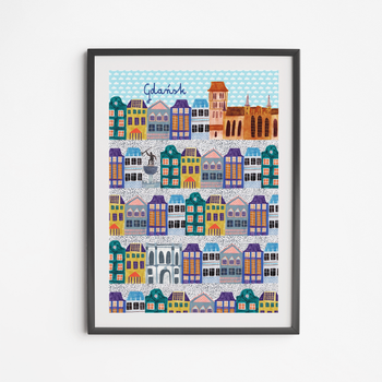 Plakat Kamieniczki Gdańsk 21x30