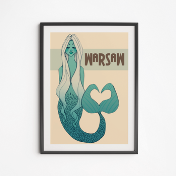Mermaid Modern Poster 21x30