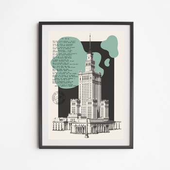 Plakat Pałac Kultury Kolaż 21x30