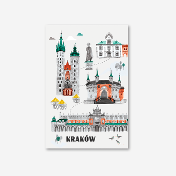 Pocztówka Kraków Trasa Spacerowa