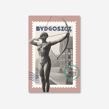 Pocztówka Bydgoszcz Łuczniczka Kolaż
