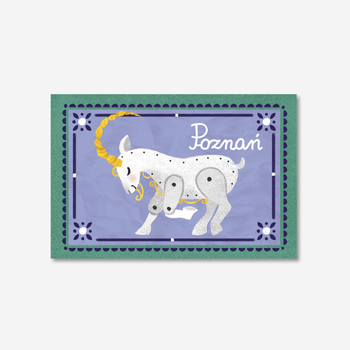 Pocztówka Poznań Koziołek Zegar