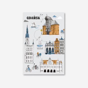 Pocztówka Trasa Spacerowa Gdańsk