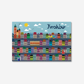 Pocztówka Kraków Kamieniczki