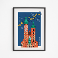 Plakat Kraków Kościół Mariacki 30x40