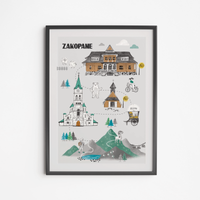 Plakat Zakopane Trasa Spacerowa 30x40
