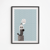 Plakat Syrenka Chmurki 30x40