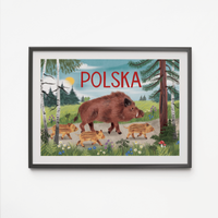 Plakat Dziki 30x40