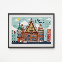 Plakat Wrocław Ratusz 21x30