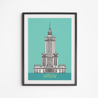 Plakat Pałac Kultury Turkus 30x40