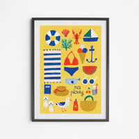 Plakat Na Plaży 40x50