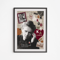 Plakat Skłodowska Kolaż Krata 50x70