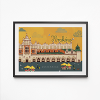 Plakat Kraków Sukiennice 40x50