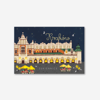 Pocztówka Kraków Sukiennice Noc