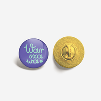 Pin Warszawa Napis Fiolet
